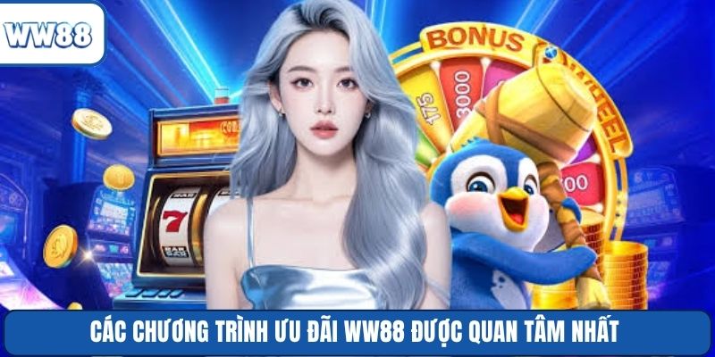 Các chương trình ưu đãi WW88 được quan tâm nhất