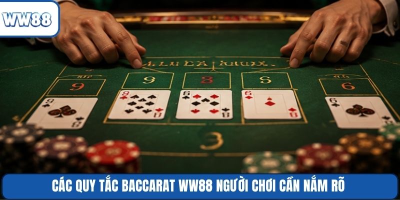 Các quy tắc Baccarat WW88 người chơi cần nắm rõ