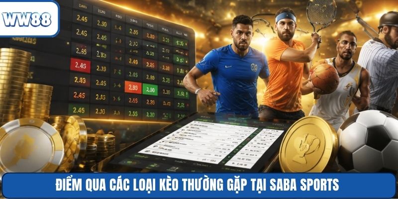 Điểm qua các loại kèo thường gặp tại Saba Sports