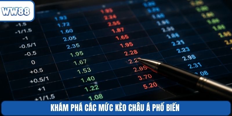 Khám phá các mức kèo châu Á phổ biến
